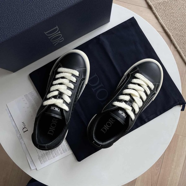 DIOR B33 SNEAKER BLACK SMOOTH CALFSKIN AND DIOR OBLIQUE JACQUARD - DO129 - Image 4