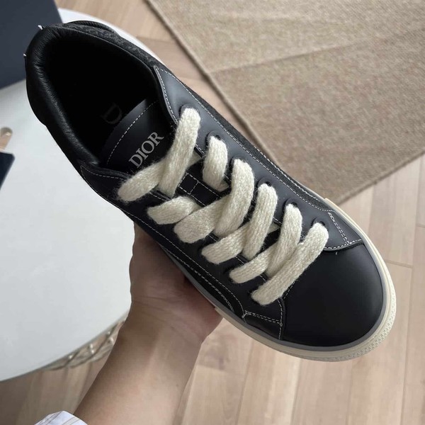 DIOR B33 SNEAKER BLACK SMOOTH CALFSKIN AND DIOR OBLIQUE JACQUARD - DO129 - Image 6
