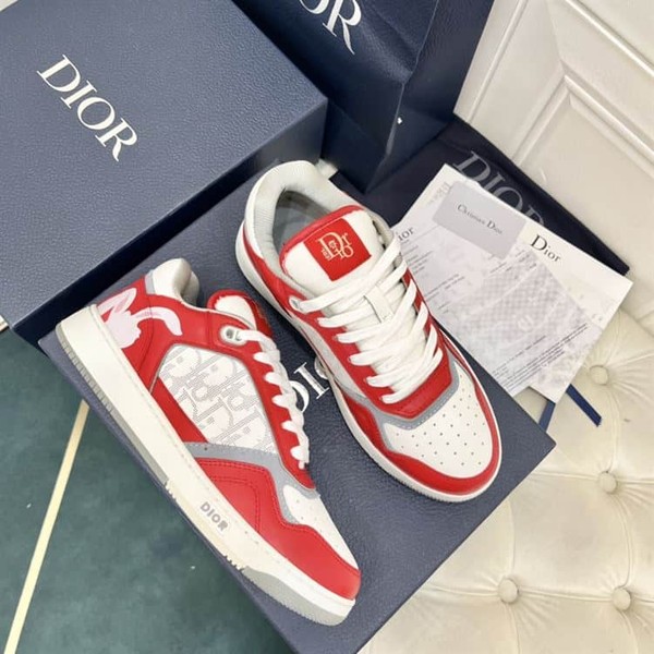 DIOR B27 LOW TOP IN RED - DO138 - Image 2