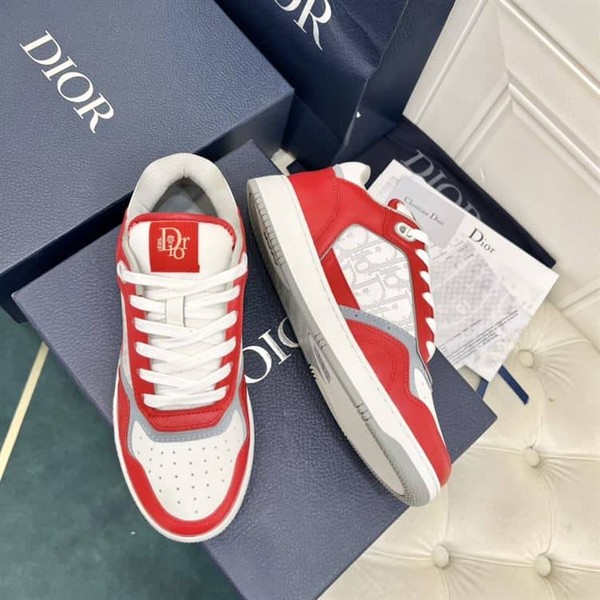 DIOR B27 LOW TOP IN RED - DO138 - Image 4