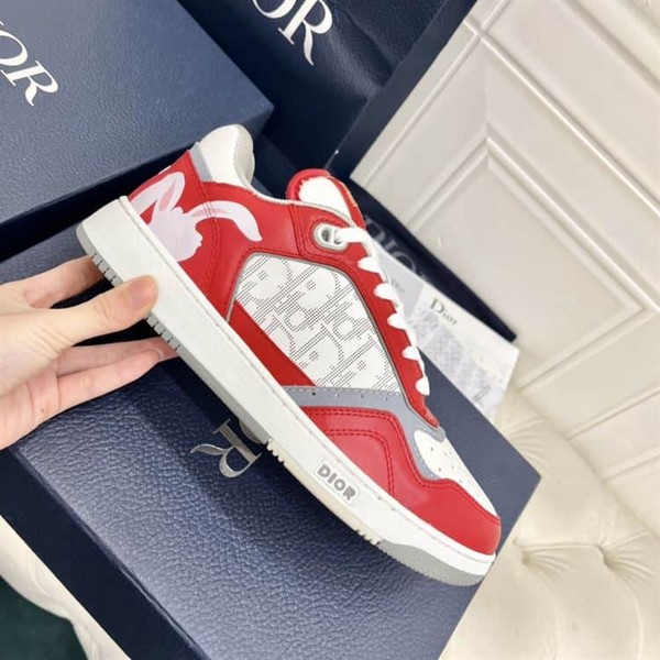 DIOR B27 LOW TOP IN RED - DO138 - Image 5