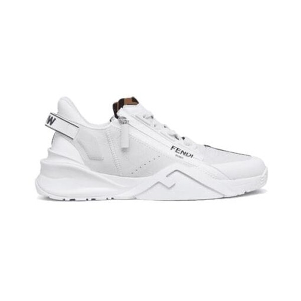 FENDI FLOW BICOLOR SUEDE LOW-TOP SNEAKERS - FDS006 - Image 10