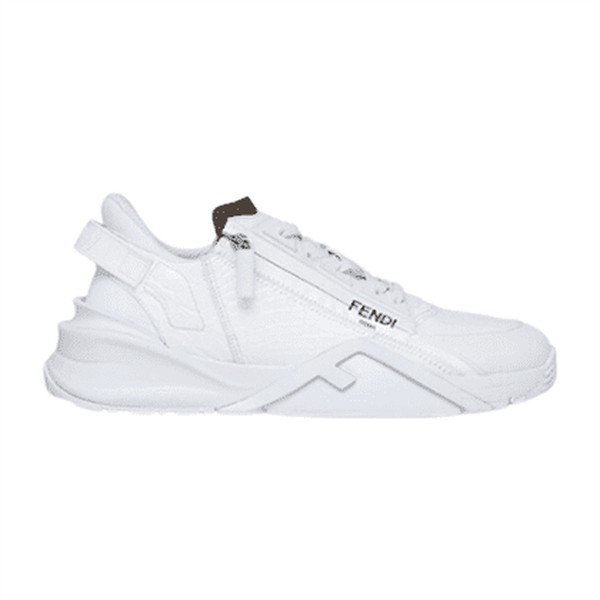 FENDI FLOW WHITE CAIMAN LOW TOPS - FDS012