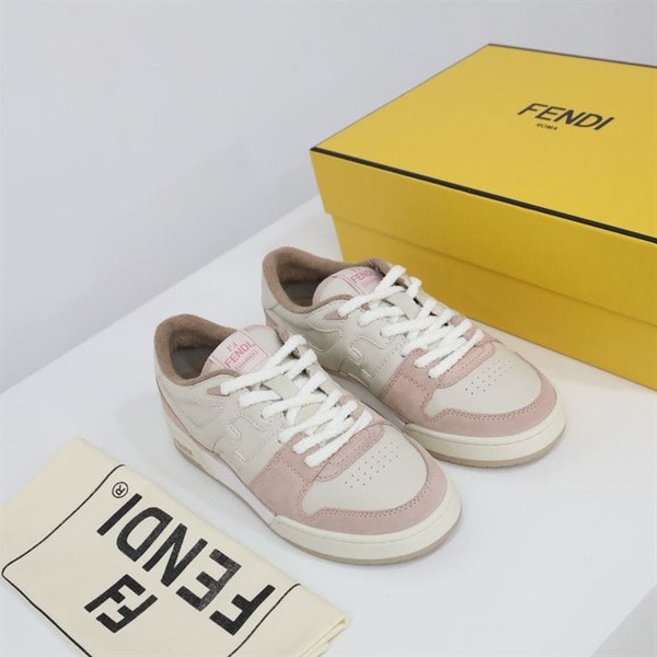 FENDI MATCH LOW TOPS IN PINK SUEDE - FDS014 - Image 3