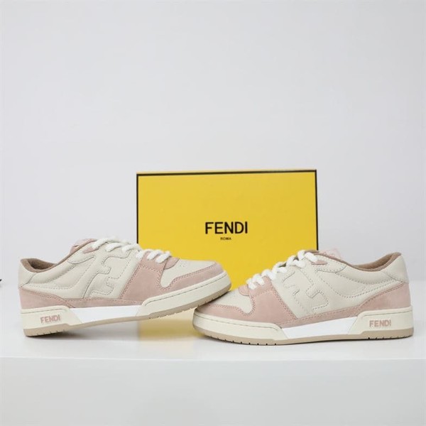 FENDI MATCH LOW TOPS IN PINK SUEDE - FDS014 - Image 4