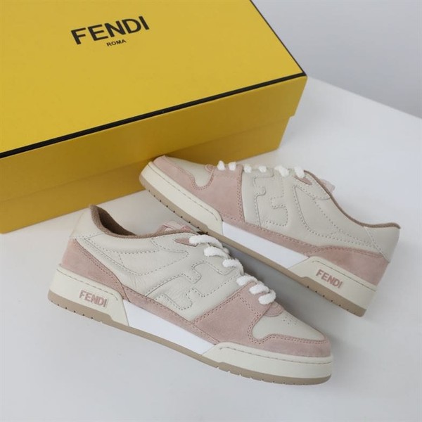 FENDI MATCH LOW TOPS IN PINK SUEDE - FDS014 - Image 6