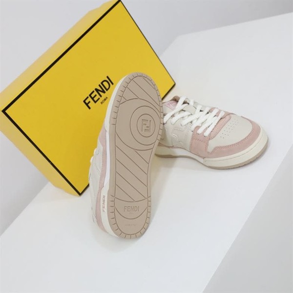 FENDI MATCH LOW TOPS IN PINK SUEDE - FDS014 - Image 8