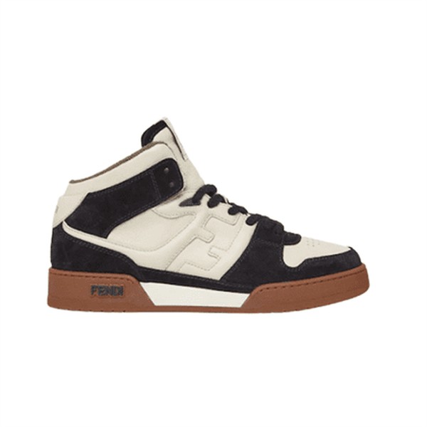 FENDI MATCH BLACK LEATHER HIGH TOPS - FDS016
