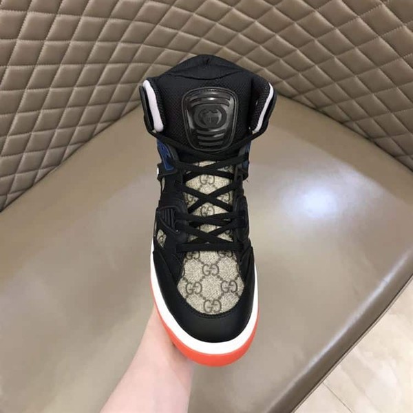 MEN'S GUCCI BASKET SNEAKER IN BLACK DEMETRA - GCC002 - Image 6