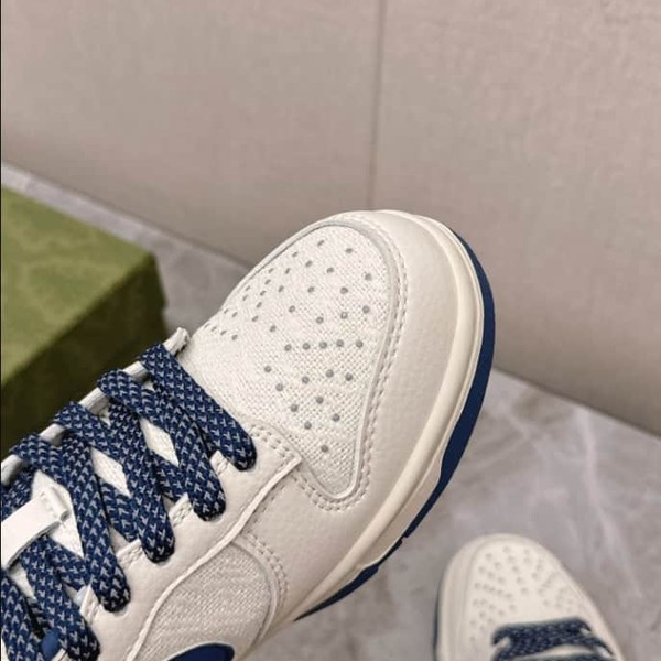 Nike SB Dunk Low x Gucci White Blue Sneaker - GCC162 - Image 5