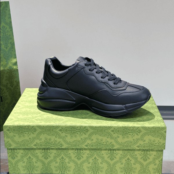 Gucci Rhyton Black Leather Sneaker - GCC172