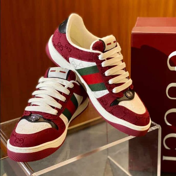 Gucci Rosso Ancora Red and White Sneakers - GCC181 - Image 2