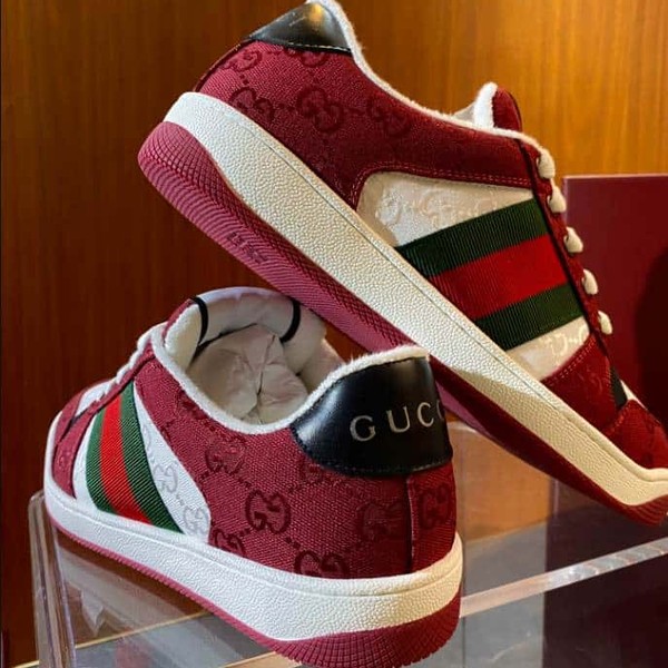Gucci Rosso Ancora Red and White Sneakers - GCC181 - Image 3