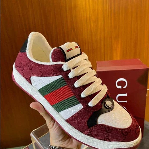 Gucci Rosso Ancora Red and White Sneakers - GCC181 - Image 4