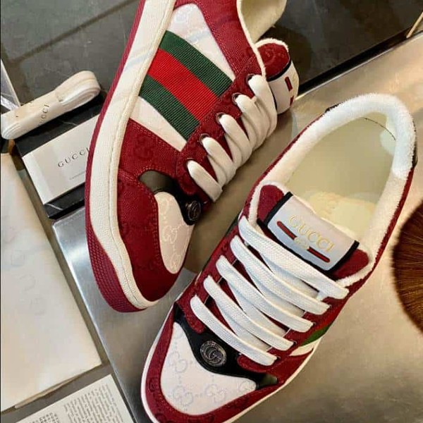 Gucci Rosso Ancora Red and White Sneakers - GCC181 - Image 6