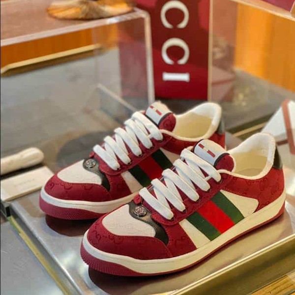 Gucci Rosso Ancora Red and White Sneakers - GCC181 - Image 7