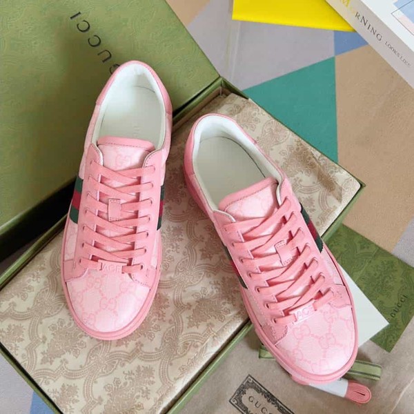 Gucci Ace Crystal Pink Sneakers - GCC187 - Image 4