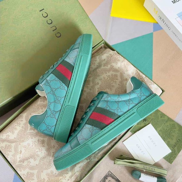 Gucci Ace Crystal Green Sneakers - GCC188 - Image 3