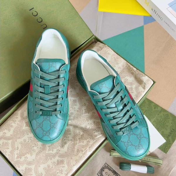 Gucci Ace Crystal Green Sneakers - GCC188 - Image 4