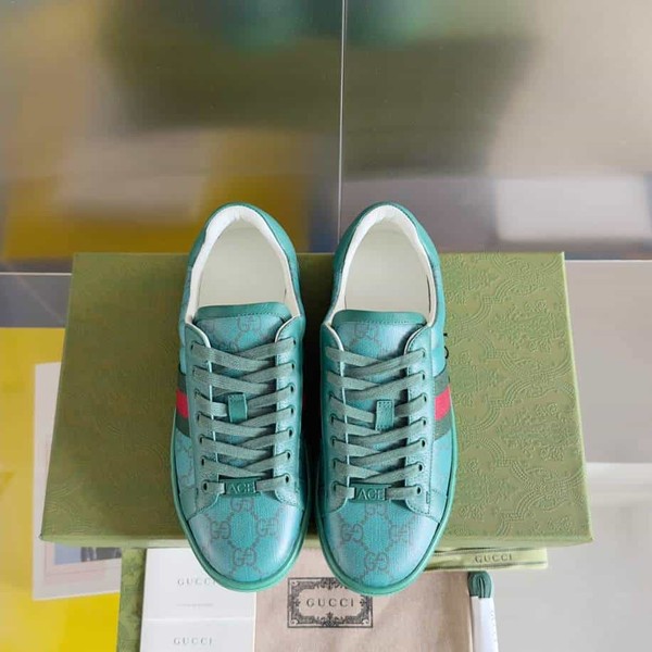 Gucci Ace Crystal Green Sneakers - GCC188 - Image 5