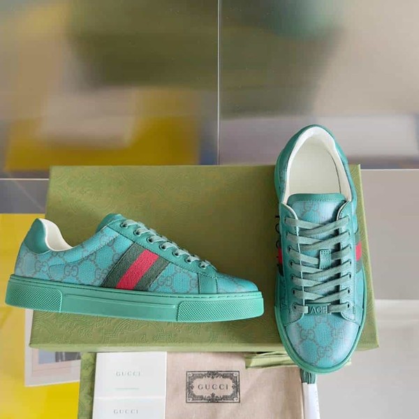 Gucci Ace Crystal Green Sneakers - GCC188 - Image 6