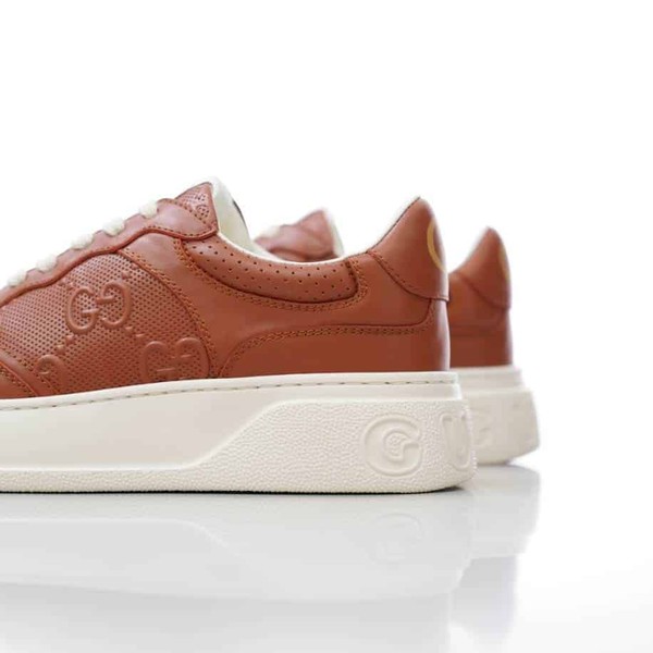 Gucci Brown Jumbo GG Embossed Sneakers - GCC210 - Image 2