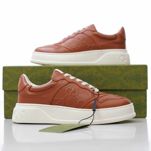 Gucci Brown Jumbo GG Embossed Sneakers - GCC210 - Image 7