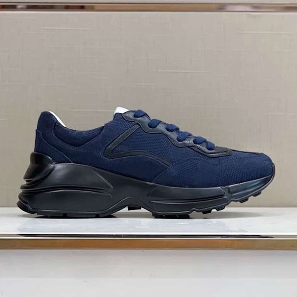 Gucci Rhyton Blue Canvas Sneakers - GCC212