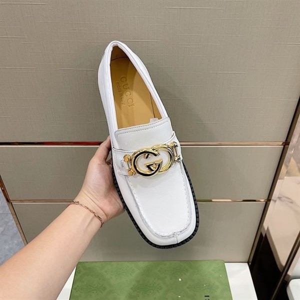 GUCCI LEATHER LOAFER IN WHITE - GL046 - Image 4