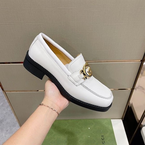 GUCCI LEATHER LOAFER IN WHITE - GL046 - Image 5