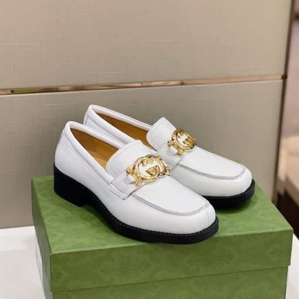 GUCCI LEATHER LOAFER IN WHITE - GL046 - Image 9