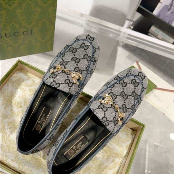 Gucci Jordaan GG Monogram White Black Loafer - GL065 - Image 5