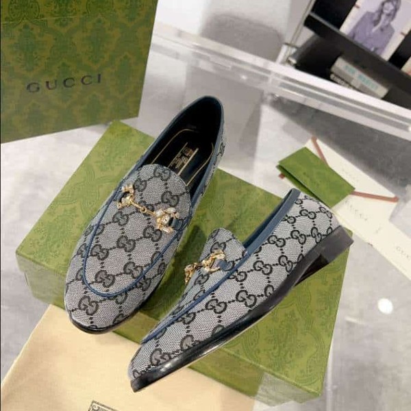 Gucci Jordaan GG Monogram White Black Loafer - GL065 - Image 8