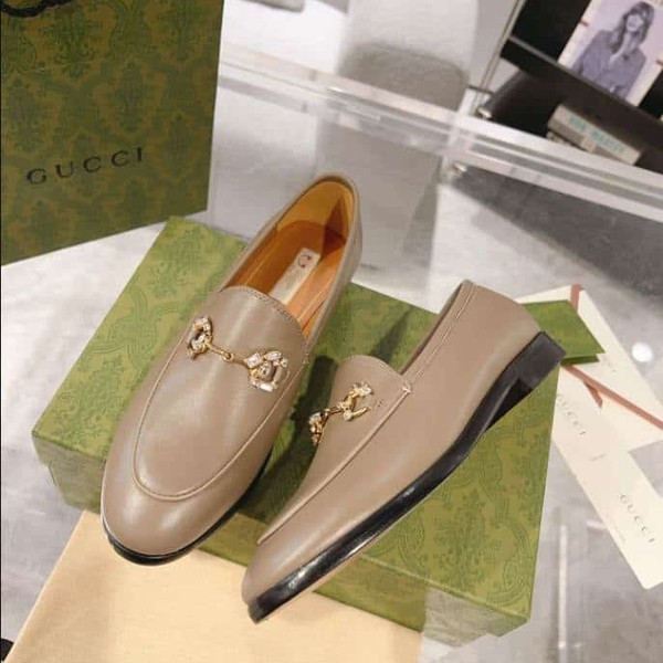 Gucci Jordaan Brown Leather Loafer - GL073 - Image 5