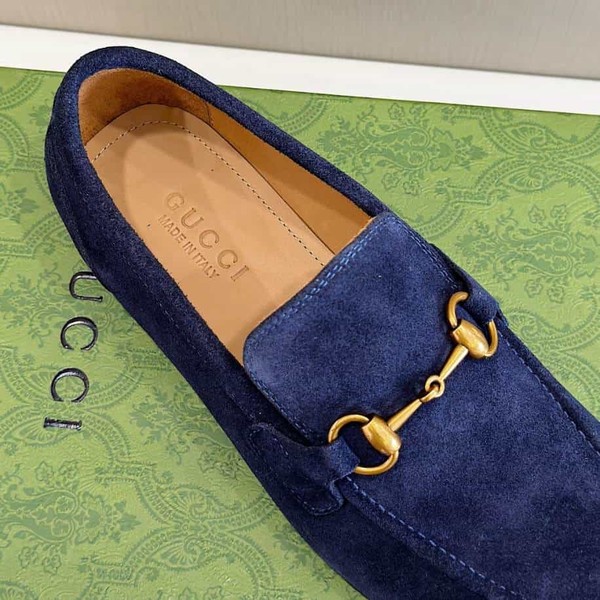 Gucci Horsebit Blue Suede Loafer - GL085 - Image 3