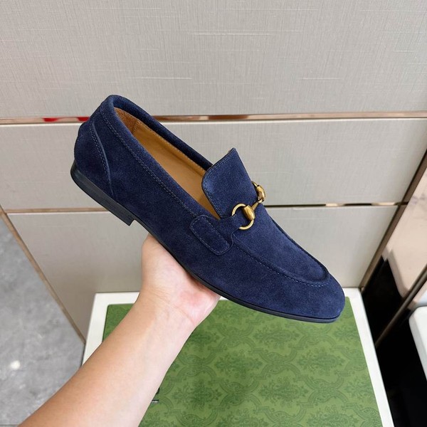 Gucci Horsebit Blue Suede Loafer - GL085 - Image 4