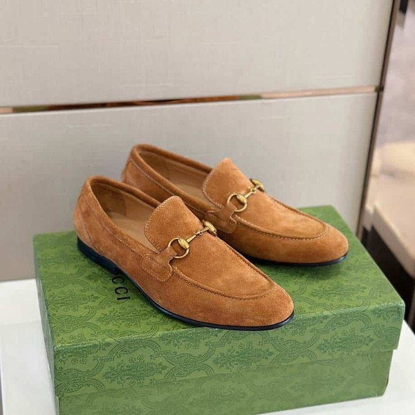 Gucci Jordaan Brown Suede Loafer - GL088 - Image 2