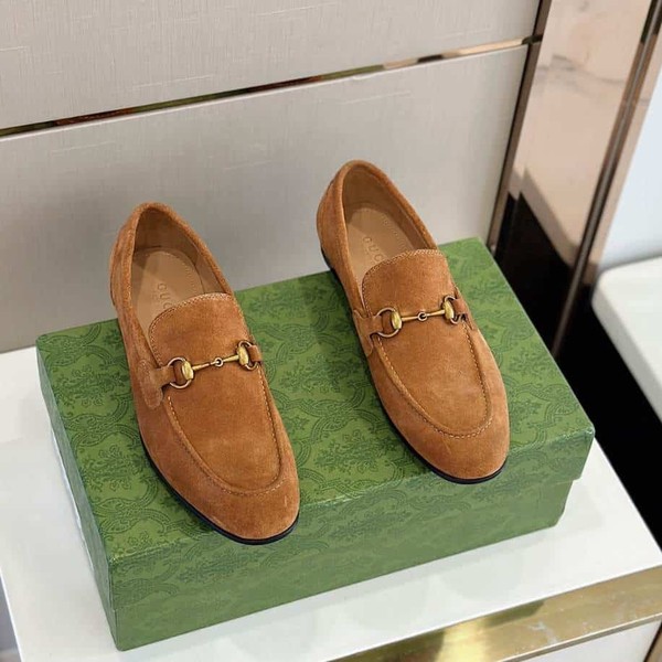 Gucci Jordaan Brown Suede Loafer - GL088 - Image 3