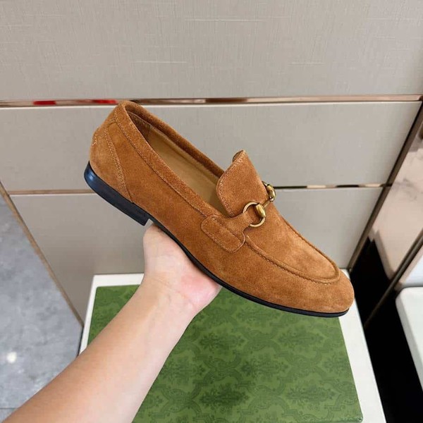 Gucci Jordaan Brown Suede Loafer - GL088 - Image 5