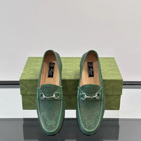 HORSEBIT 1953 LOAFERS IN GREEN - GL092 - Image 3