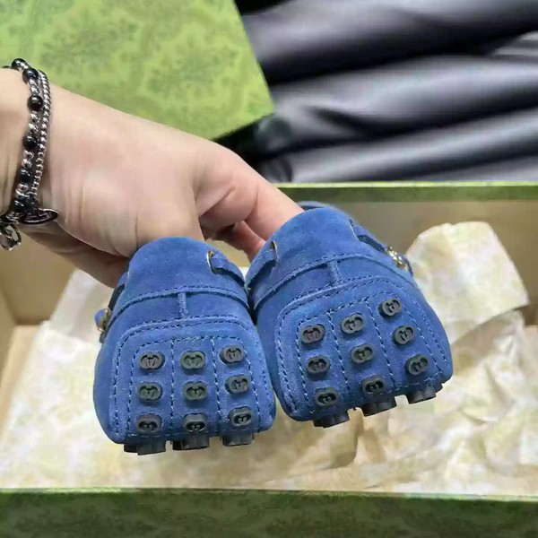 MEN'S DRIVER WITH INTERLOCKING G IN BLUE - GL100 - Image 4