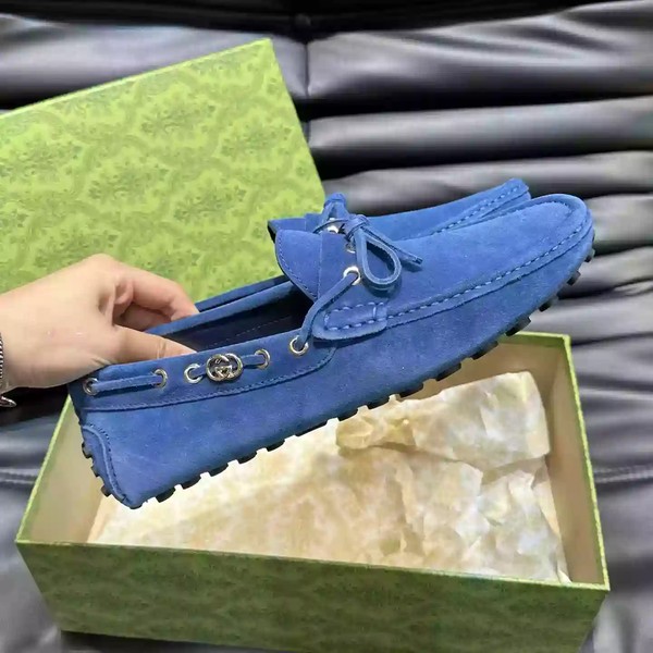 MEN'S DRIVER WITH INTERLOCKING G IN BLUE - GL100 - Image 5