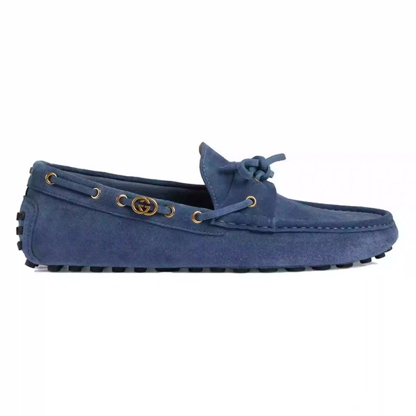 MEN'S DRIVER WITH INTERLOCKING G IN BLUE - GL100