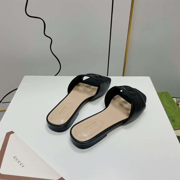 GUCCI WOMEN'S INTERLOCKING G CUT-OUT SLIDE SANDAL - GSL012 - Image 5