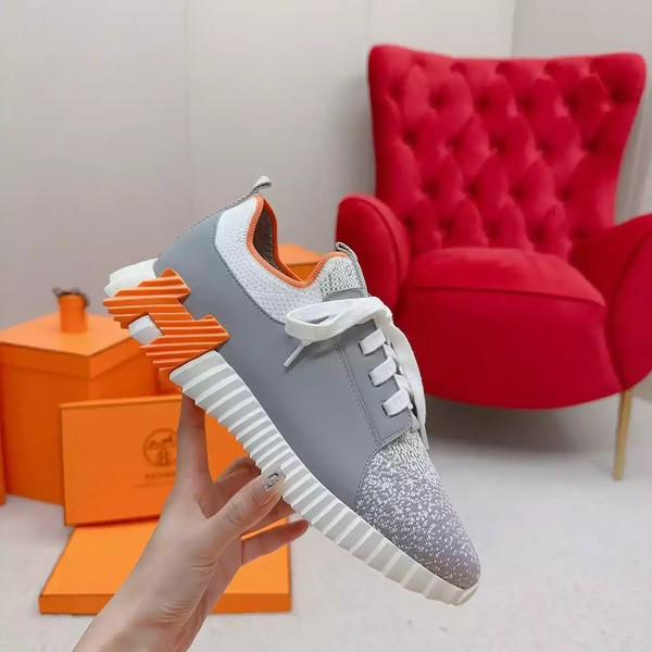 Hermes Men's Depart Sneakers in Grey Gradient Knit - HM029 - Image 2