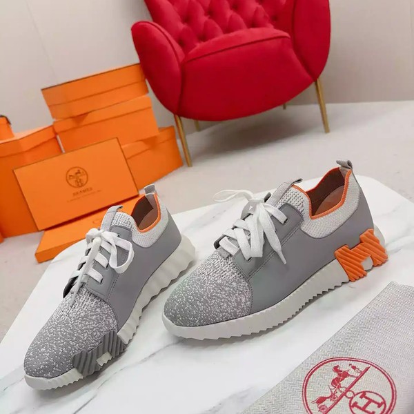 Hermes Men's Depart Sneakers in Grey Gradient Knit - HM029 - Image 5