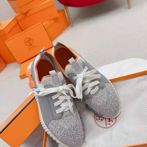 Hermes Men's Depart Sneakers in Grey Gradient Knit - HM029 - Image 6