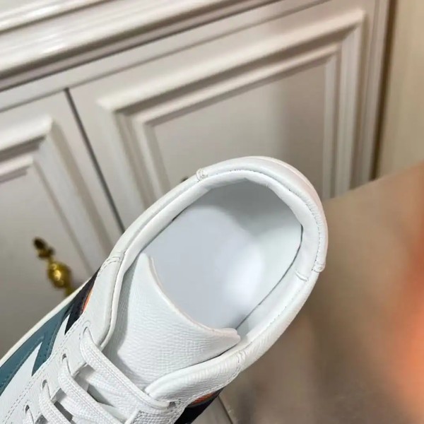 Hermes Boomerang Sneakers In Multicolore Blue Leather - HM054 - Image 8