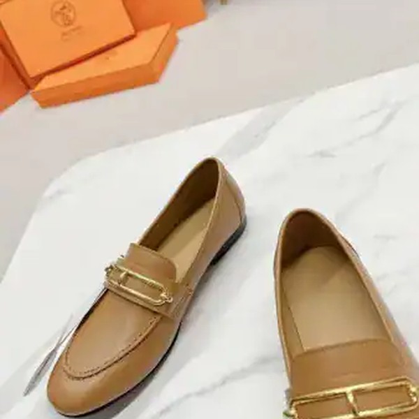 Hermes Women's Colette Loafers in Brown Leather - HM070 - Image 7
