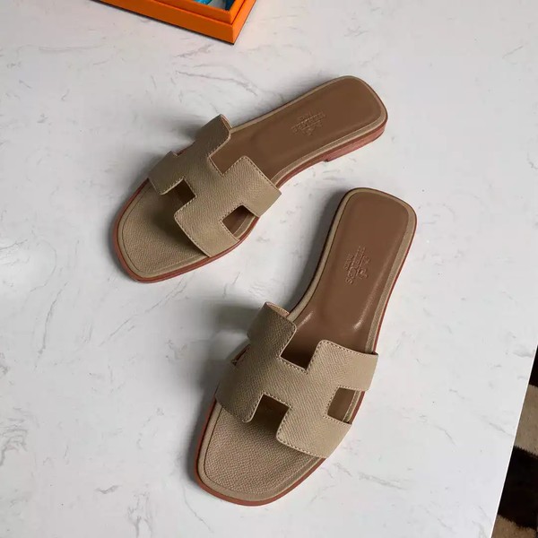 HERMES ORAN SLIDE SANDALS IN TRENCH EPSOM CALFSKIN - HMSD087 - Image 2
